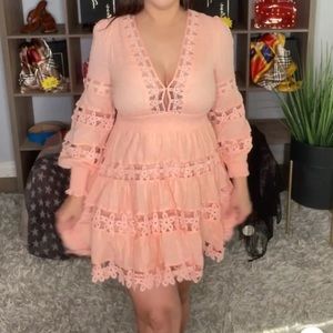 Beautiful floral dress mini dress